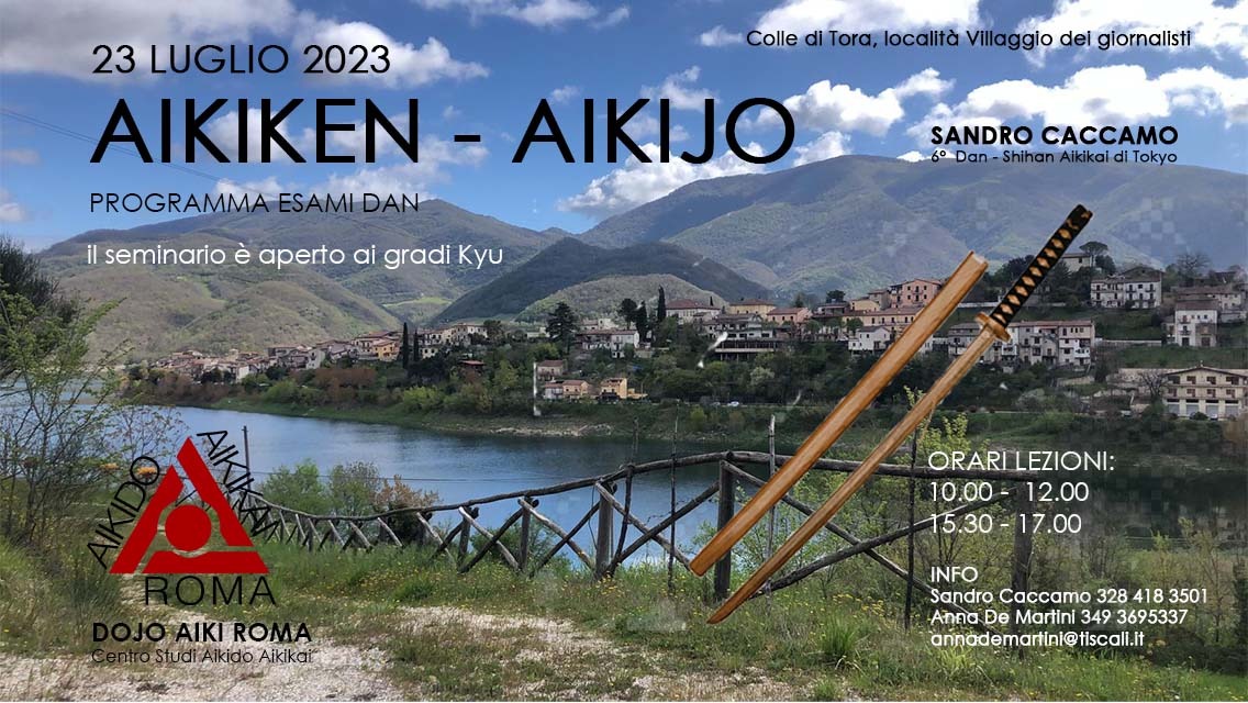 Stage Aikiken Aikijo - 23 luglio 2023 - Colle di Tora
